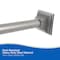 Kenney Mfg No Tools Decorative Shower Curtain Rod, 42-72", Polished Pewter KN60966NP - alternate 2